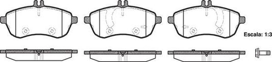 FRONT DISC BRAKE PADS - MERCEDES BENZ C , E CLASS 07- 130100