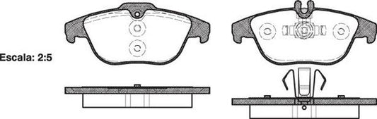 Remsa REAR DISC BRAKE PADS - MERCEDES BENZ C , E CLASS 07-