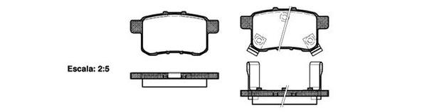 Remsa DB1953 E REAR DISC BRAKE PADS - HONDA ACCORD 08-