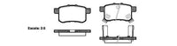 Remsa DB1953 E REAR DISC BRAKE PADS - HONDA ACCORD 08-