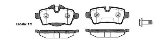 Remsa REAR DISC BRAKE PADS - BMW MINI R5# 04-