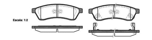 Remsa REAR DISC BRAKE PADS - HOLDEN EPICA  05-11