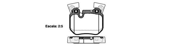 Remsa REAR DISC BRAKE PADS - BMW SER 1 E82 , E88 07-