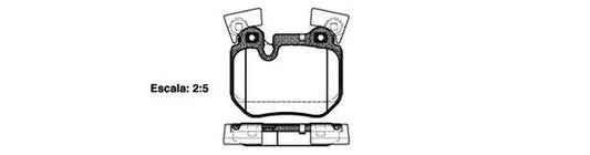 Remsa REAR DISC BRAKE PADS - BMW SER 1 E82 , E88 07-