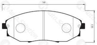 Remsa DB1688 E FRONT DISC BRAKE PADS - HOLDEN EPICA  07-11