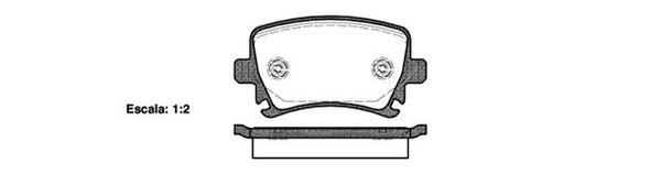 Remsa REAR DISC BRAKE PADS - AUDI / VW A6 01-06 DB1865 E