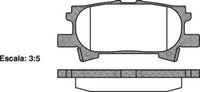 Remsa REAR DISC BRAKE PADS - TOYOTA LEXUS RX# 03- DB1518 E