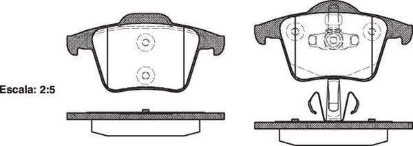 Remsa REAR DISC BRAKE PADS - VOLVO XC90 03- DB1659 E