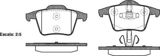 REAR DISC BRAKE PADS - VOLVO XC90 03- DB1659 E 104400