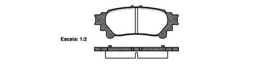 Remsa REAR DISC BRAKE PADS - TOYOTA LEXUS GS , IS  ,RX 08-