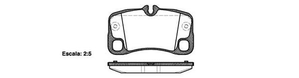 Remsa REAR DISC BRAKE PADS - PORSCHE 911 06-