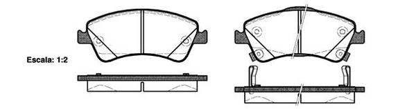 Remsa FRONT DISC BRAKE PADS - TOYOTA AURIS/COROLLA  07-