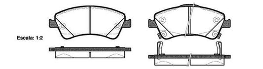 Remsa FRONT DISC BRAKE PADS - TOYOTA AURIS/COROLLA  07-