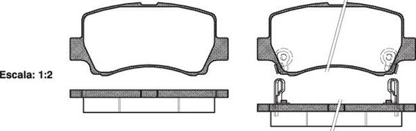Remsa REAR DISC BRAKE PADS - TOYOTA AURIS  07-