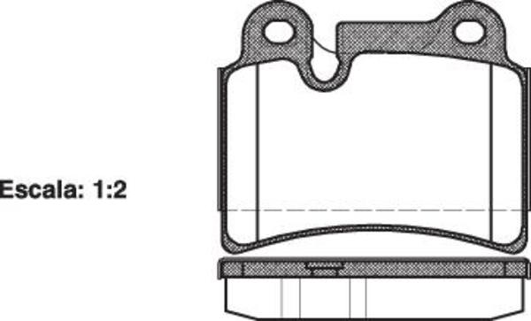 Remsa REAR DISC BRAKE PADS - AUDI / VW TOUREG  02-