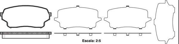 Remsa FRONT DISC BRAKE PADS - SUZUKI GRAND VITARA 03-