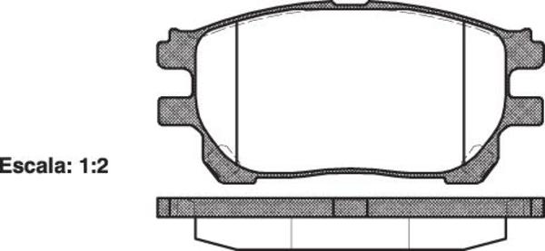 Remsa FRONT DISC BRAKE PADS - TOYOTA PREVIA F 02-