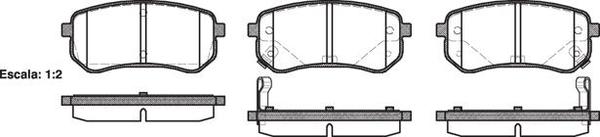 Remsa REAR DISC BRAKE PADS - HYUNDAI i 10    08-