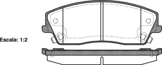FRONT DISC BRAKE PADS - CHRYSLER 300C 04- 112608