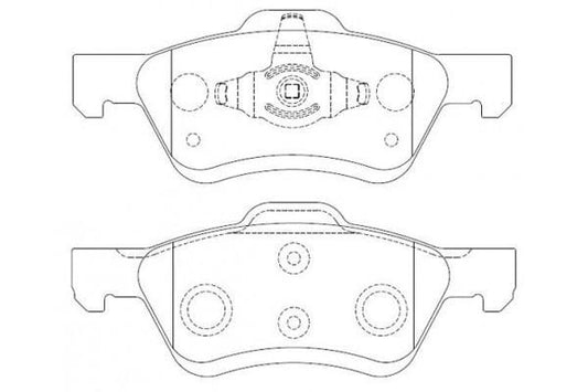 FRONT DISC BRAKE PADS - FORD ESCAPE MAZDA TRIBUTE 07- DB1821 E 112400
