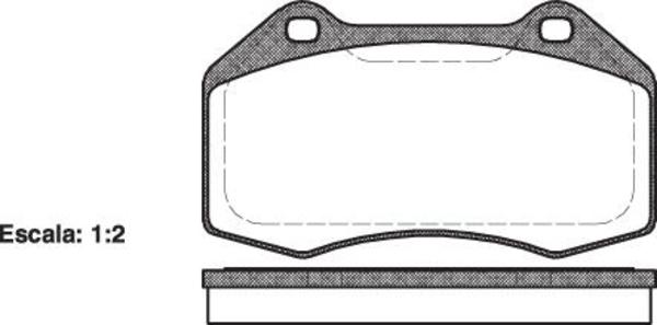 Remsa FRONT DISC BRAKE PADS - CIT PEUG REN CLIO III , MEGANE III 04-