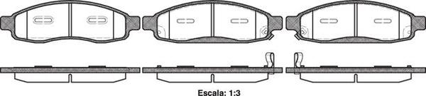 Remsa FRONT DISC BRAKE PADS - NISSAN ARMADA V8  04-