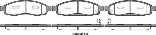 Remsa FRONT DISC BRAKE PADS - NISSAN ARMADA V8  04-