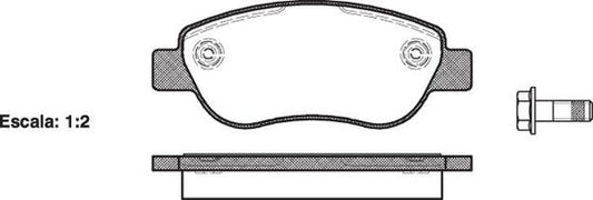 Remsa FRONT DISC BRAKE PADS - RENAULT MEGANE 2 03-