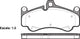 Remsa FRONT DISC BRAKE PADS - PORSCHE 911 , CAYMAN 01-