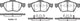 Remsa FRONT DISC BRAKE PADS - TOYOTA AVENSIS  03-
