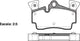 Remsa REAR DISC BRAKE PADS - AUDI / VW / PORSCHE Q7,CAYENNE 02-
