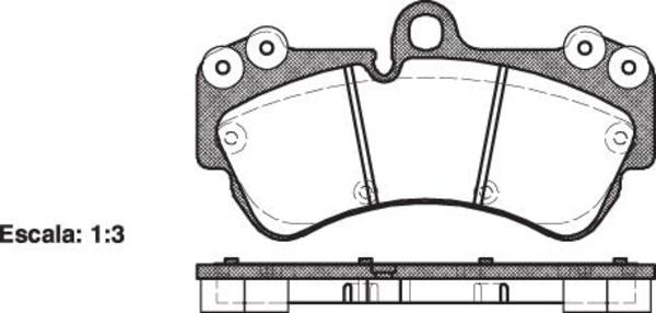 Remsa FRONT DISC BRAKE PADS - PORSCHE / AUDI / VW CAYENNE , TOUAREG 02-