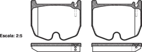 Remsa FRONT DISC BRAKE PADS - MERCEDES BENZ S & SL CLASS 99-