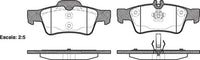 Remsa REAR DISC BRAKE PADS - MERCEDES BENZ E CLASS  02-08 DB1657 E
