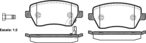 Remsa FRONT DISC BRAKE PADS - SUZUKI SWIFT III SG F 05-