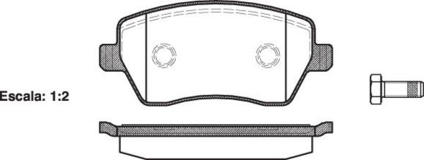Remsa FRONT DISC BRAKE PADS - NISSAN MICRA K12 , NOTE E11 03-