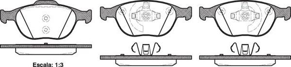 Remsa FRONT DISC BRAKE PADS - FORD FOCUS ST170 , TRANSIT   02-