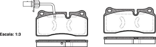 Remsa REAR DISC BRAKE PADS - AUDI / VW Q7 08-