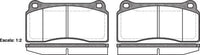 Remsa FRONT DISC BRAKE PADS - JAGUAR XJ , XK 8 97-