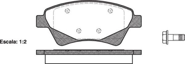 Remsa FRONT DISC BRAKE PADS - CITROEN PEUGEOT RENAULT MEGANE , SCENIC 02-