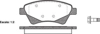 Remsa FRONT DISC BRAKE PADS - CITROEN PEUGEOT RENAULT MEGANE , SCENIC 02-