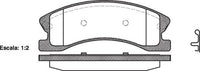 Remsa 7846 E FRONT DISC BRAKE PADS - JEEP GRAND CHEROKEE 99-05
