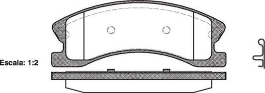 7846 E FRONT DISC BRAKE PADS - JEEP GRAND CHEROKEE 99-05 097302