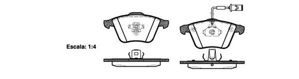 Remsa FRONT DISC BRAKE PADS - VOLVO S40 T5 04-