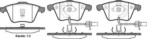 Remsa FRONT DISC BRAKE PADS - AUDI / VW A6 ALLROAD 97-05