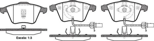 FRONT DISC BRAKE PADS - AUDI / VW A6 ALLROAD 97-05 096402