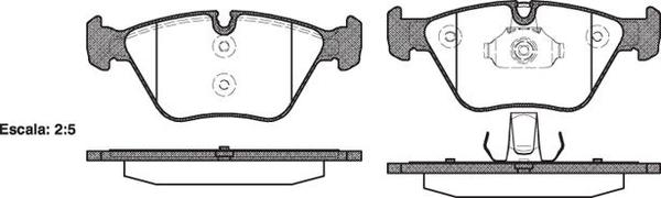 Remsa FRONT DISC BRAKE PADS - BMW SER 3 E46 , X3 E83 DB1522 E