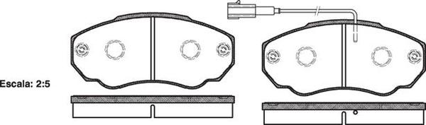 Remsa FRONT DISC BRAKE PADS - FIAT DUCATO 94-