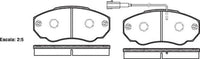 Remsa FRONT DISC BRAKE PADS - FIAT DUCATO 94-