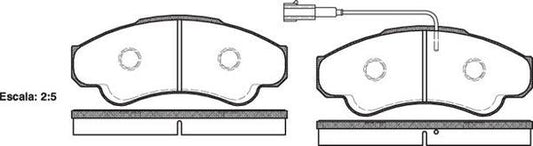 Remsa FDB1479 E FRONT DISC BRAKE PADS - FIAT DUCATO 18-20  01-